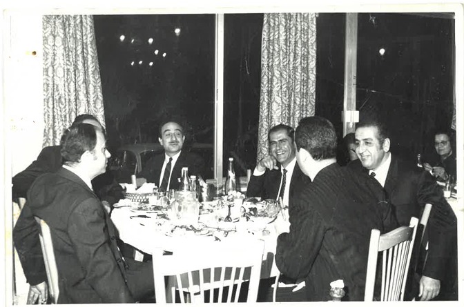 Fawzi at the bar, circa 1970