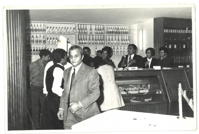 Fawzi at the bar, circa 1970